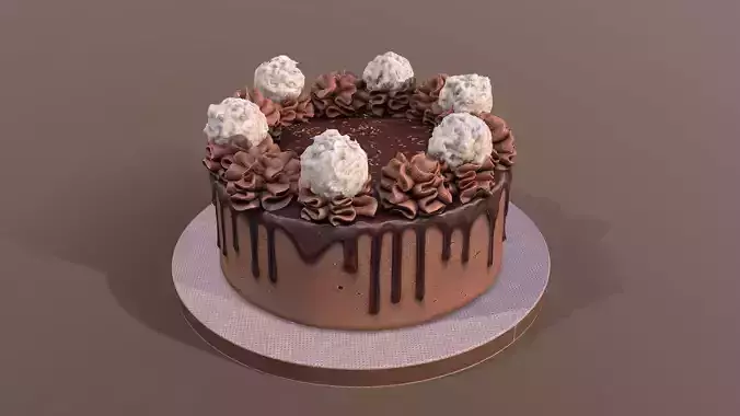 Ferrero Rafaello Drip Gateau