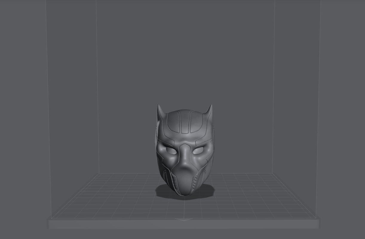 Casco Black Panther - Black panther helmet 3D print model_1