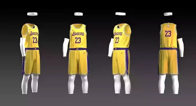Lakers Basketball Jersey  3D model