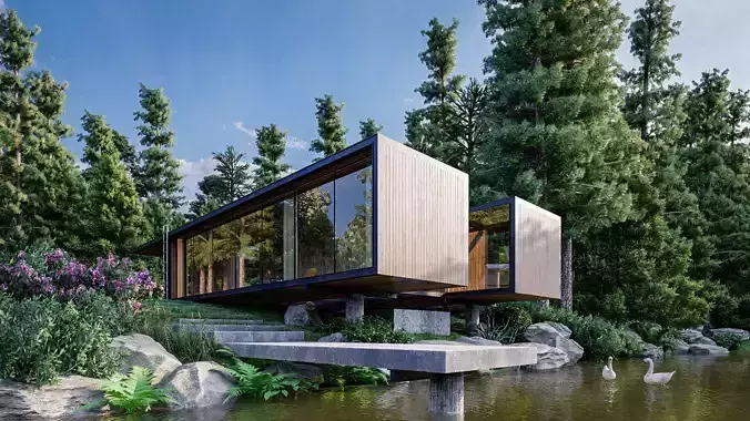 Lakeside 3D model