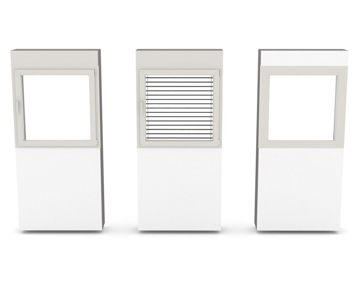 Window Setion Model Window - Full wall section 3D model | CGTrader