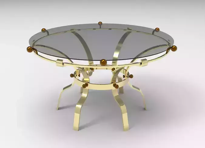foldable table 3D model