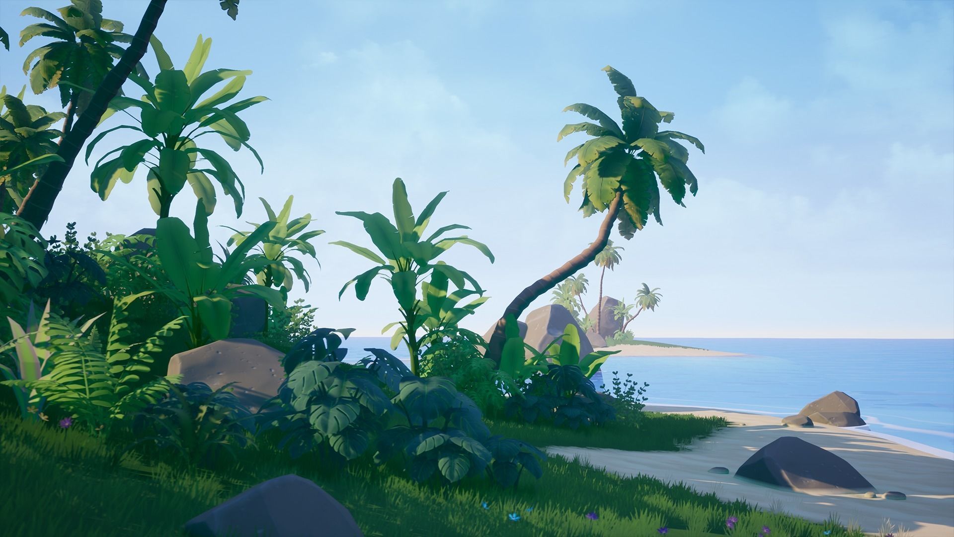 Stylized Environment Series - Tropical Package Low-poly 3D model_9