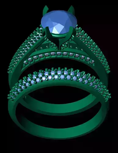 Cluster diamond ring