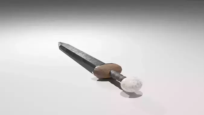Sword Low Poly Model 4k-Pbr