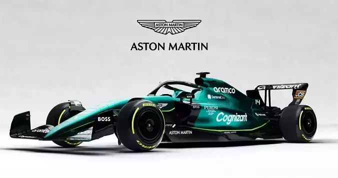 Formula 1 ASTON MARTIN 2023 3D MODEL - AMR23 3D model
