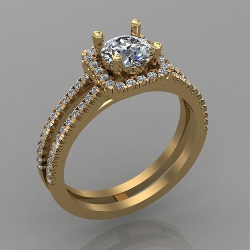 Diamond ring  3D print model