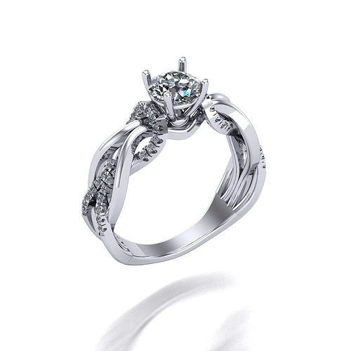 Diamond ring 3D print model