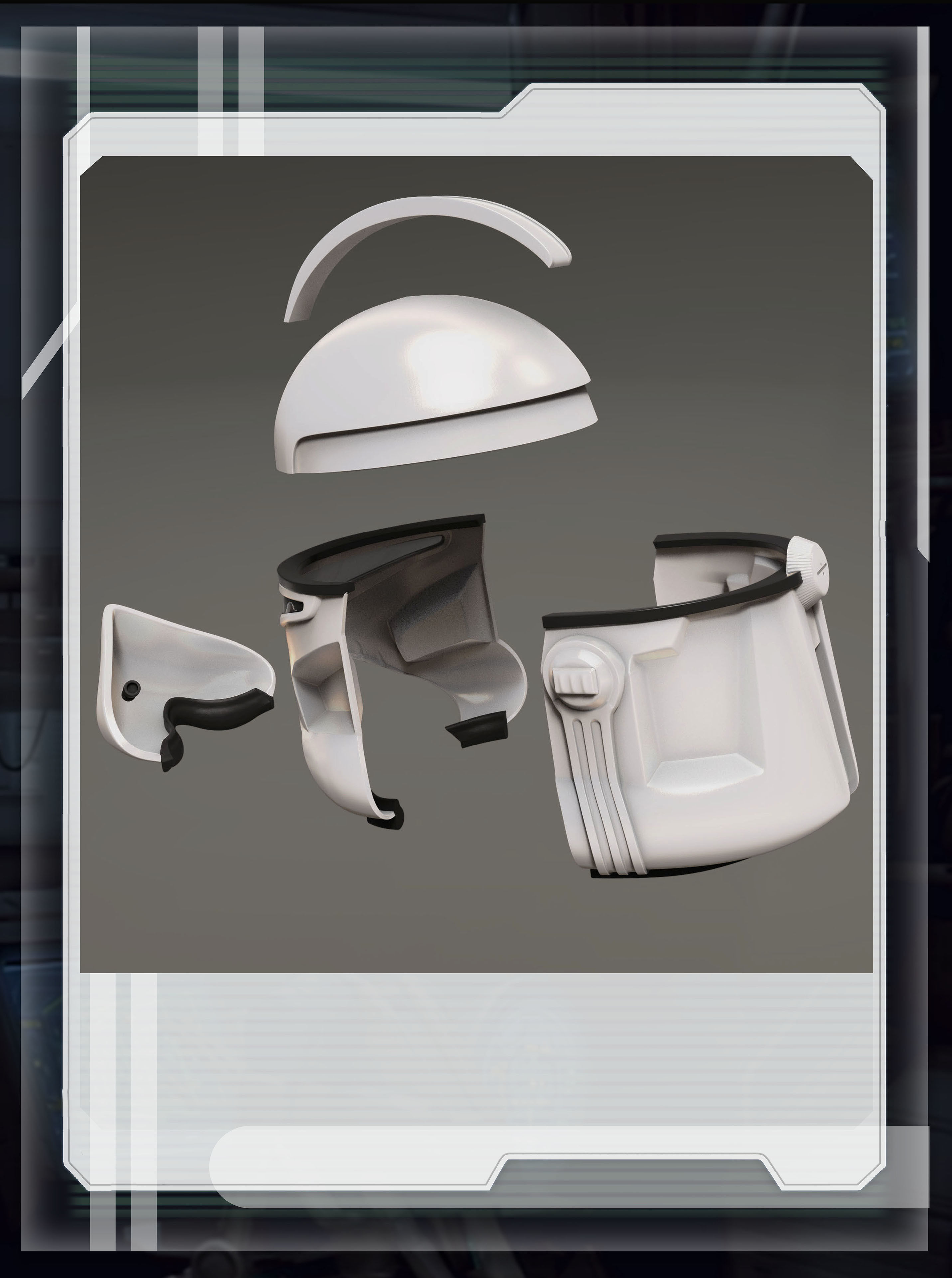 star wars 3d printable BARC trooper wearable helmet for cosplay 3D print model_7