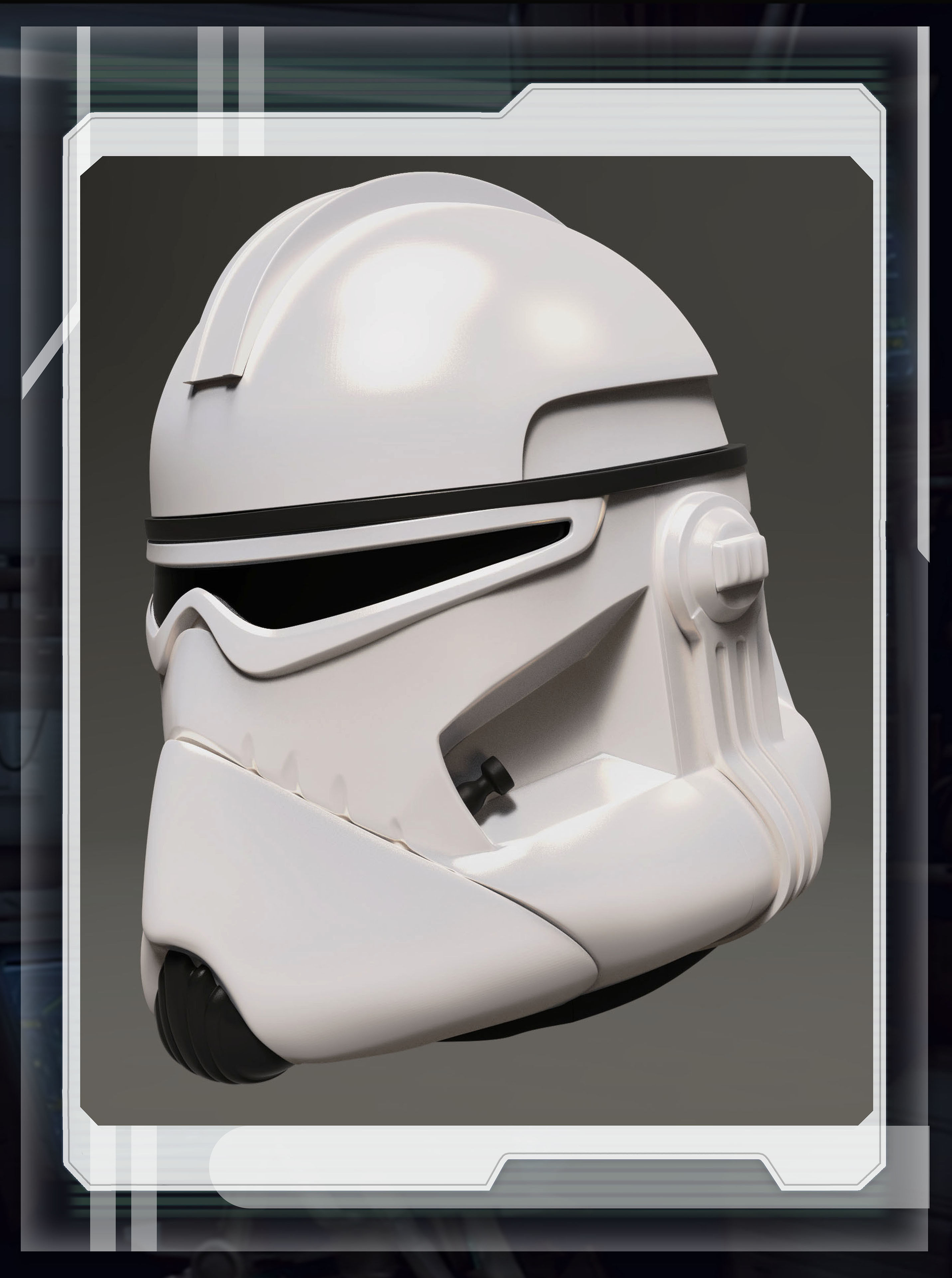 star wars 3d printable BARC trooper wearable helmet for cosplay 3D print model_4