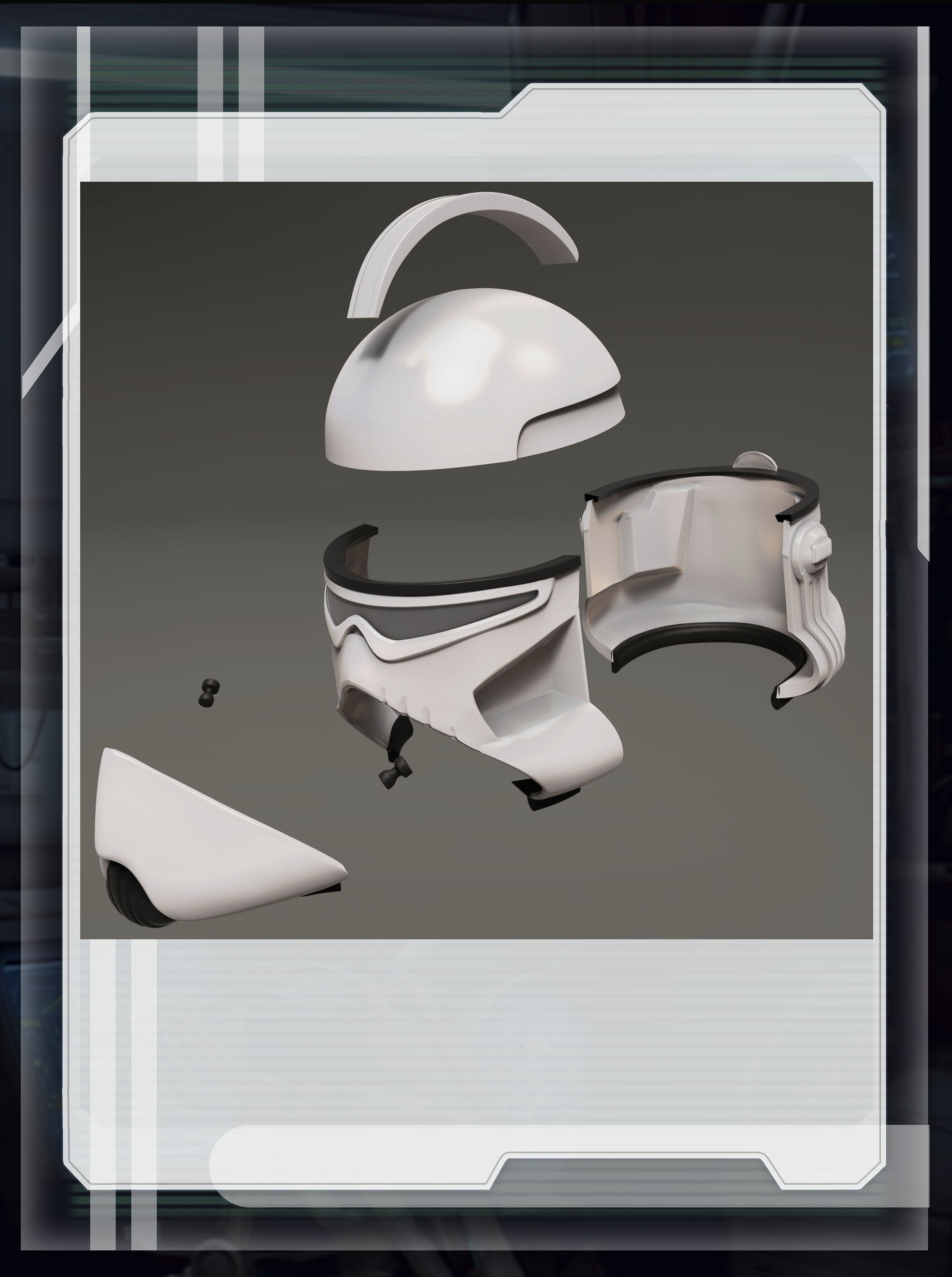 star wars 3d printable BARC trooper wearable helmet for cosplay 3D print model_8