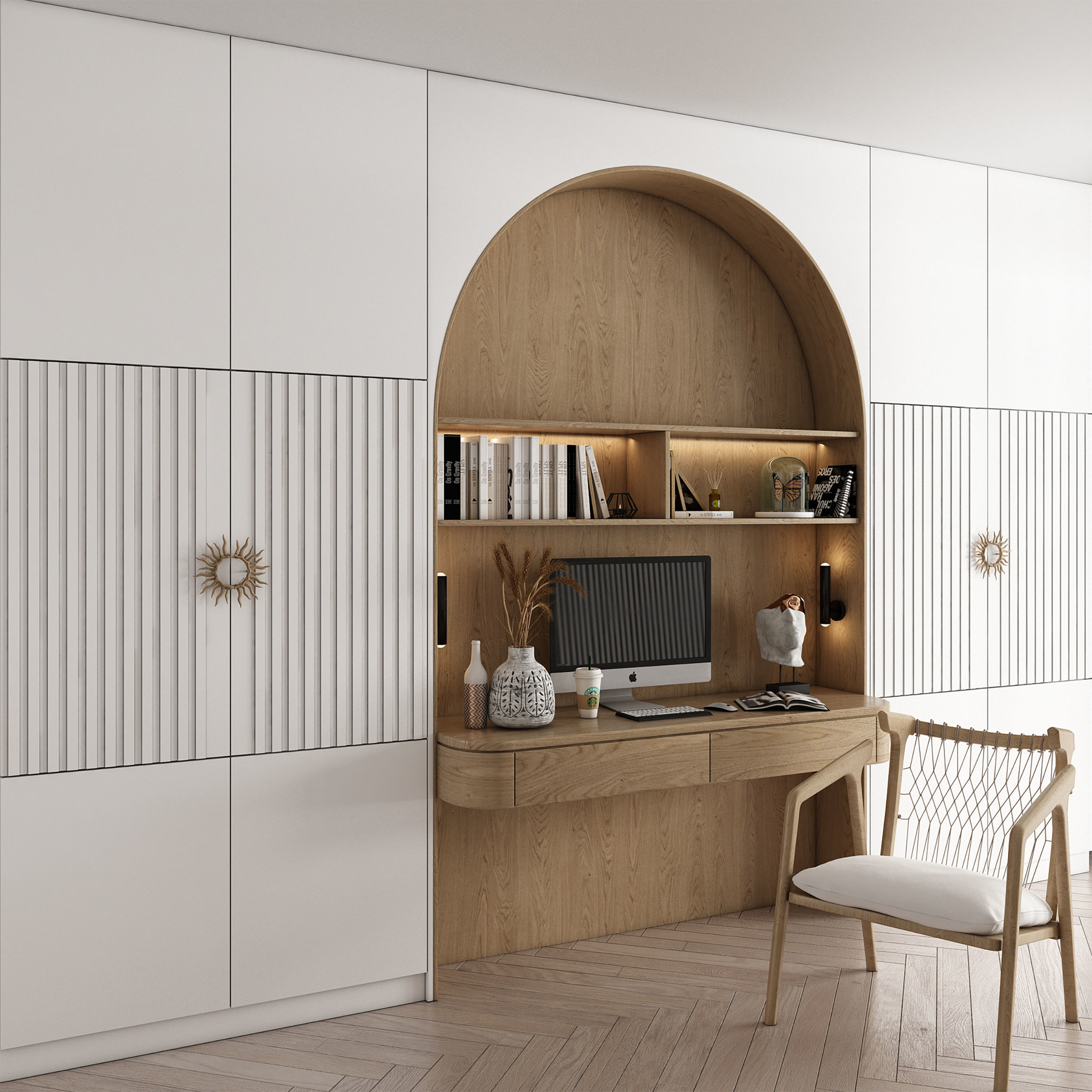 workplace decorative set - home office 3D model_2