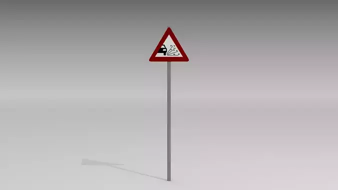 Loose gravel sign