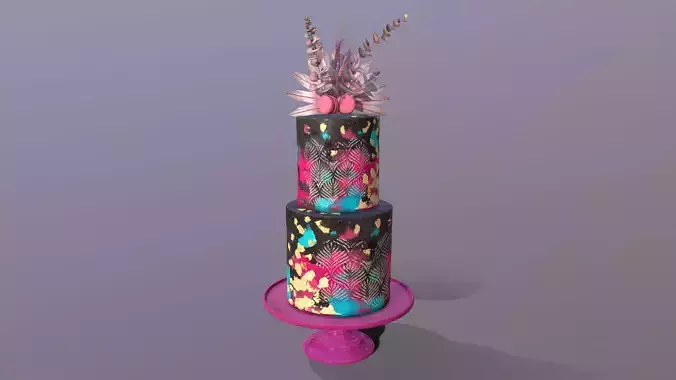 Elegant Galaxy Wedding Cake