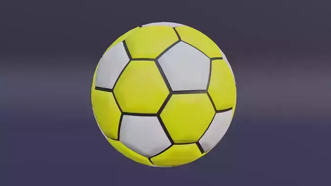 Yellow Soccer Ball 