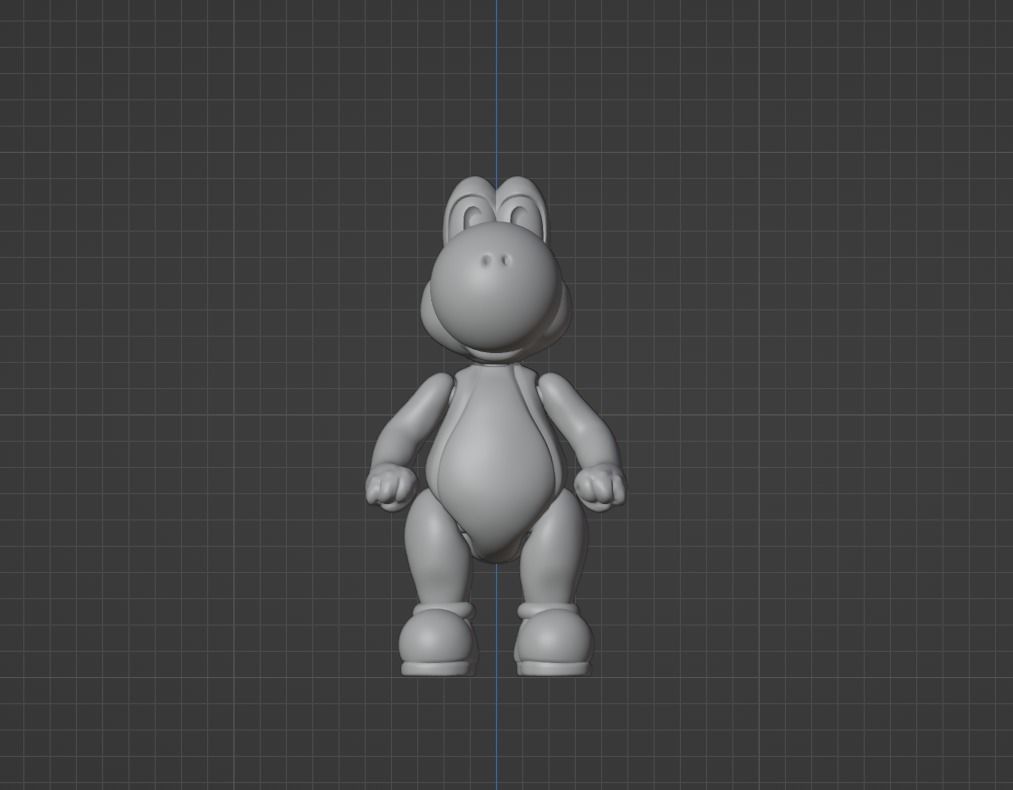 Articulated Yoshi Toy 3D print model_1