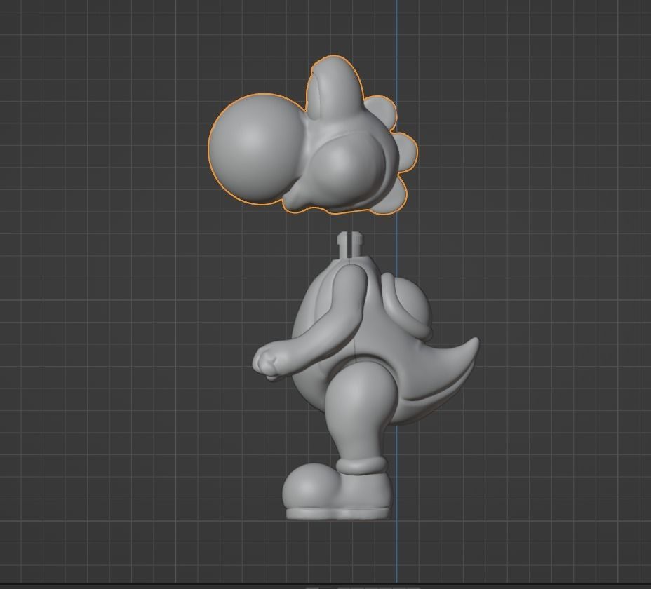 Articulated Yoshi Toy 3D print model_4