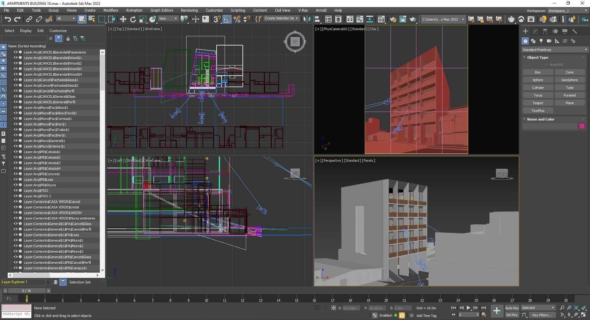 Apartments Building 3D model_18