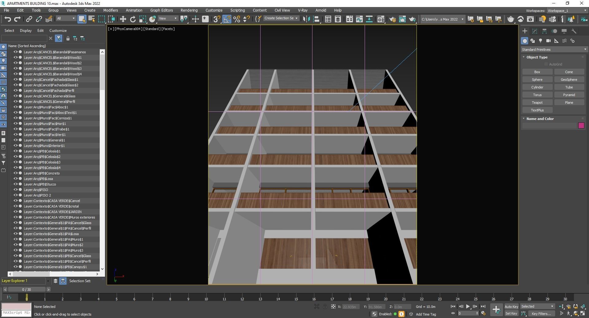 Apartments Building 3D model_19