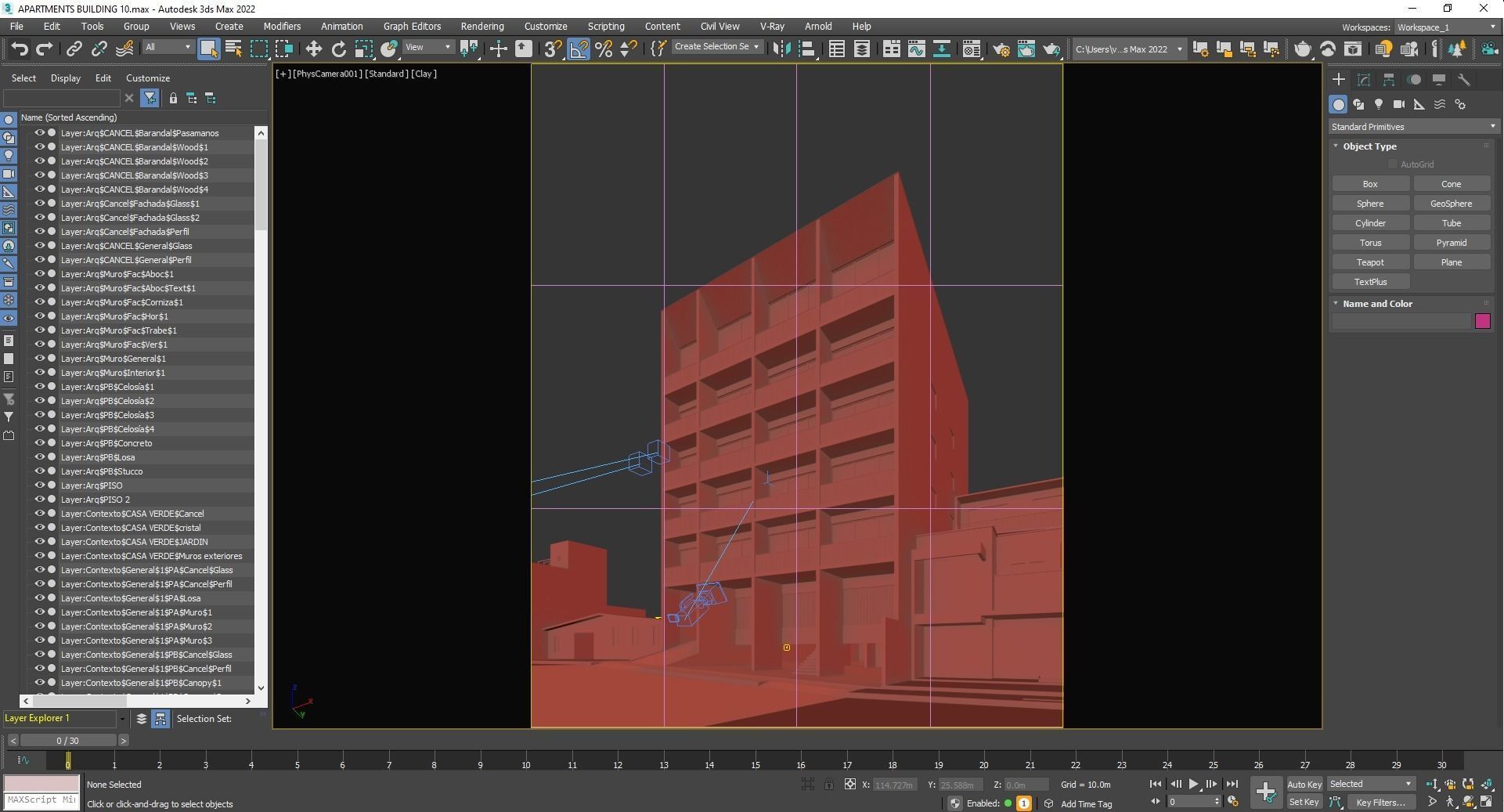 Apartments Building 3D model_16