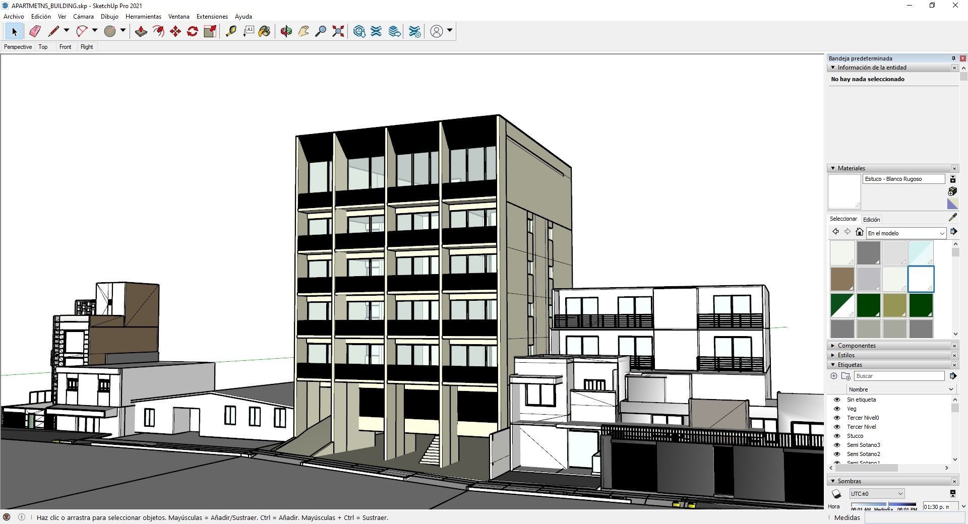 Apartments Building 3D model_21