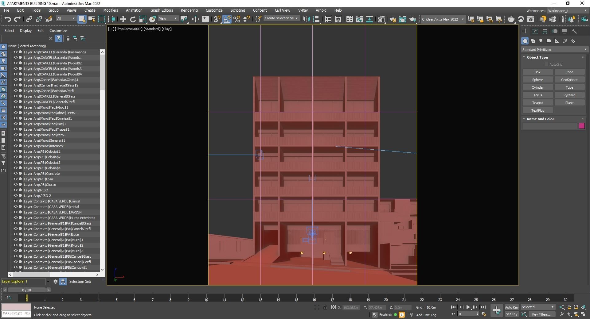 Apartments Building 3D model_15