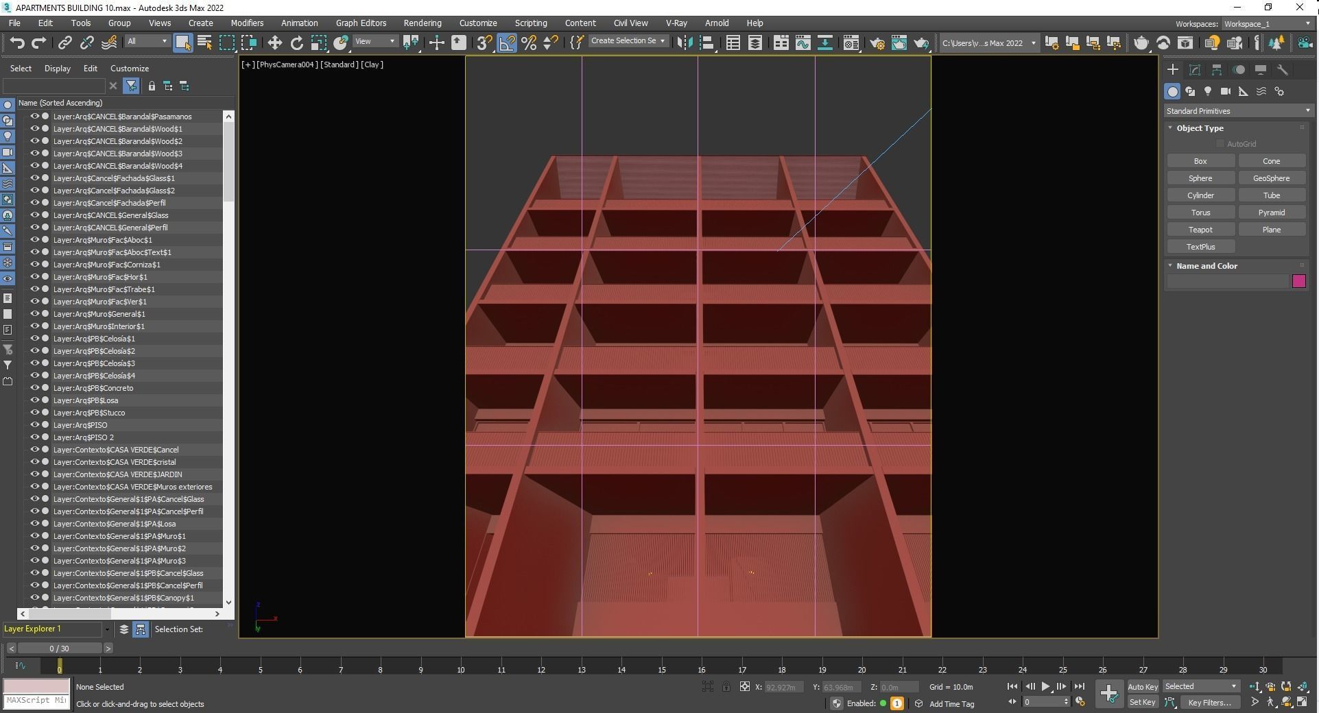 Apartments Building 3D model_20