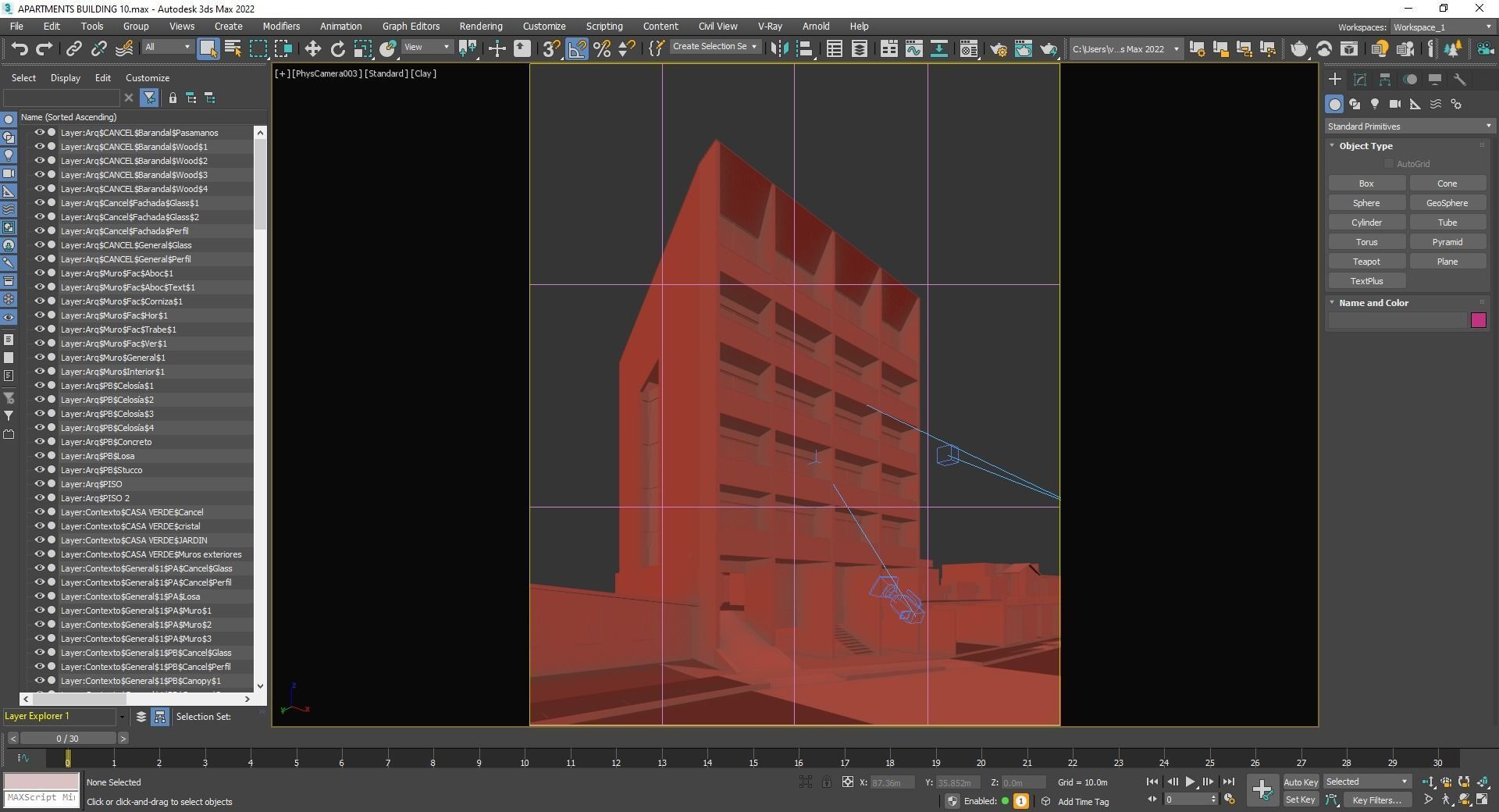 Apartments Building 3D model_17