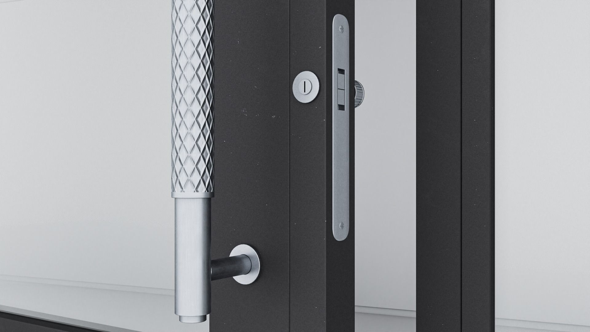 Aluminium door 309 3D model_4