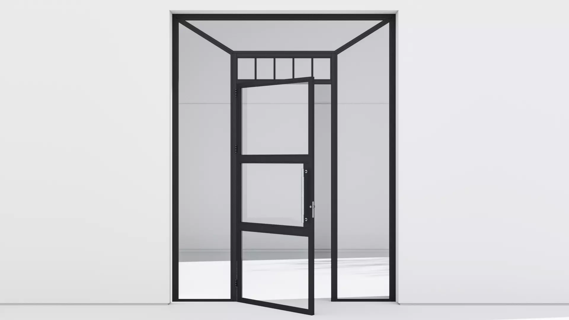 Aluminium door 309 3D model_0