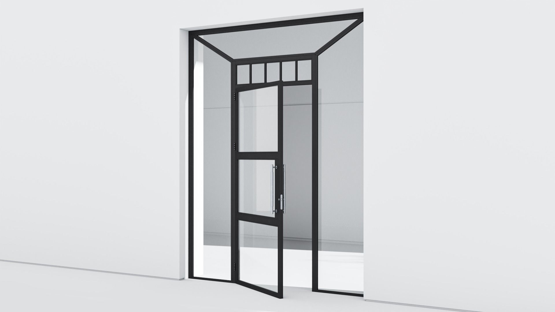 Aluminium door 309 3D model_1