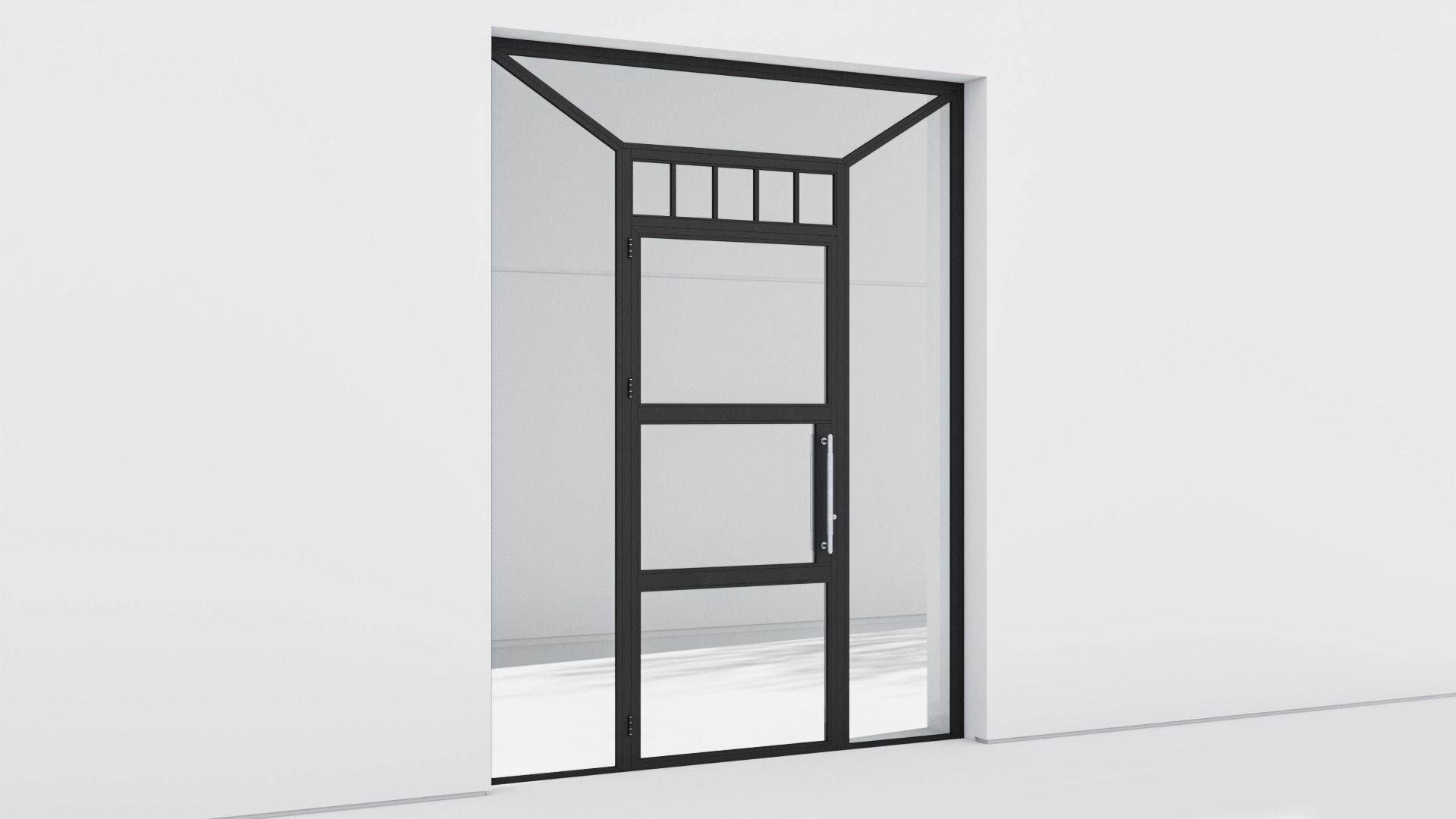 Aluminium door 309 3D model_2