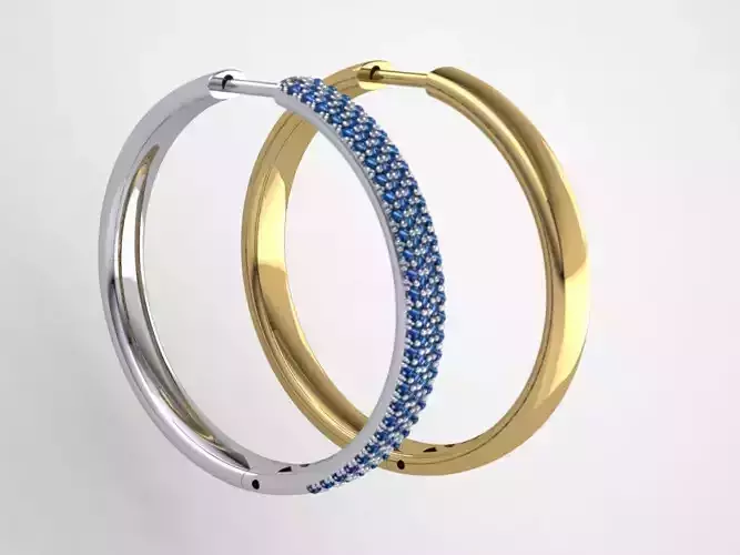 Hoop Earrings 3D print model
