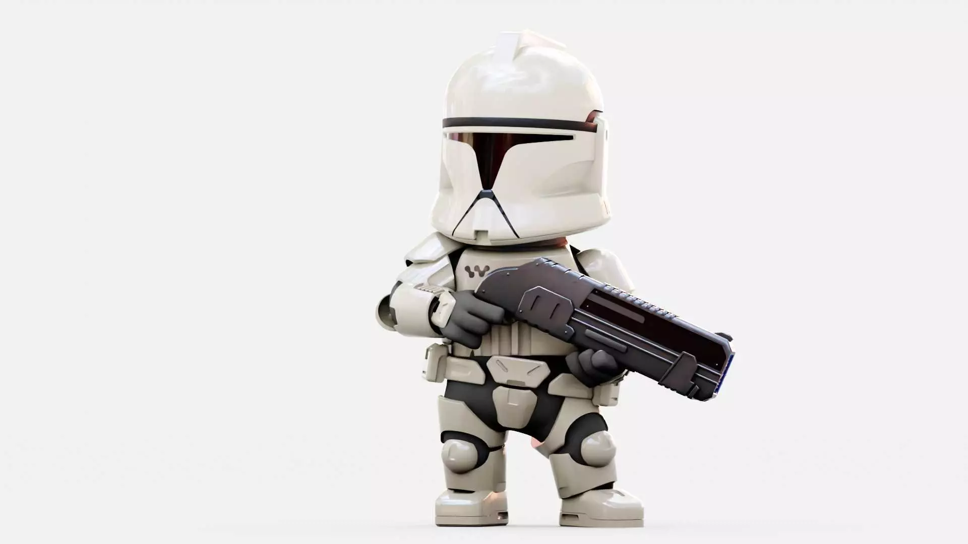OLD REPUBLIC TROOPER RIGGED 3D model