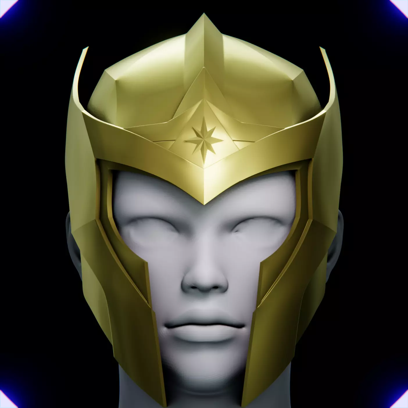 WONDER WOMAN SOLDIER HELMET V2 3D print model_0
