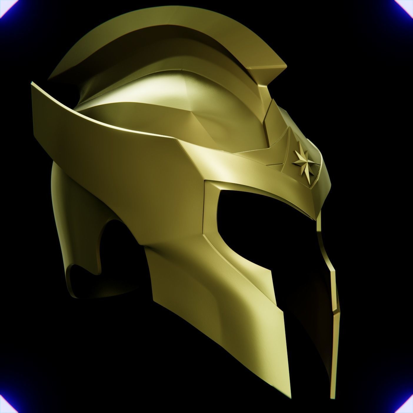 WONDER WOMAN SOLDIER HELMET V2 3D print model_10