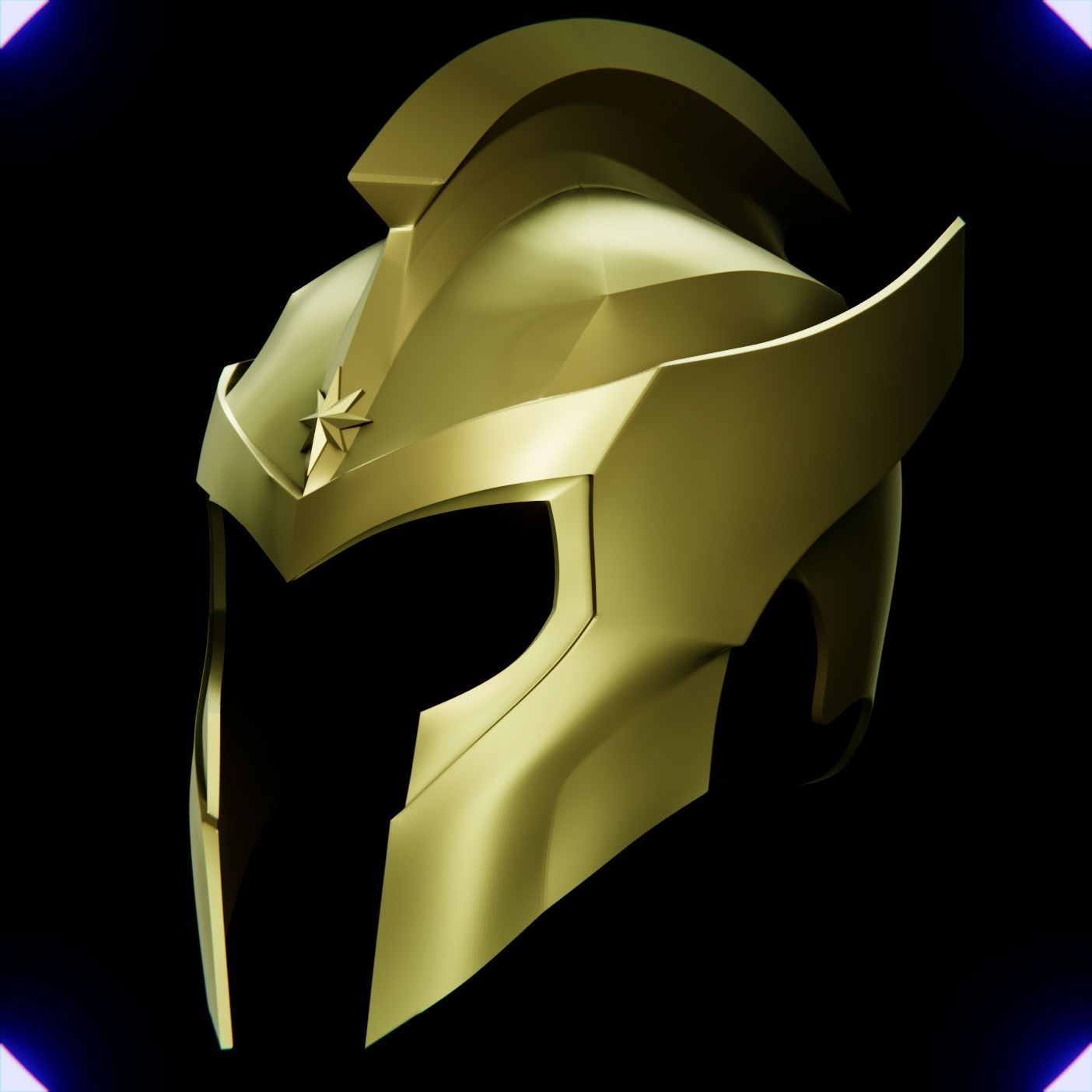 WONDER WOMAN SOLDIER HELMET V2 3D print model_11
