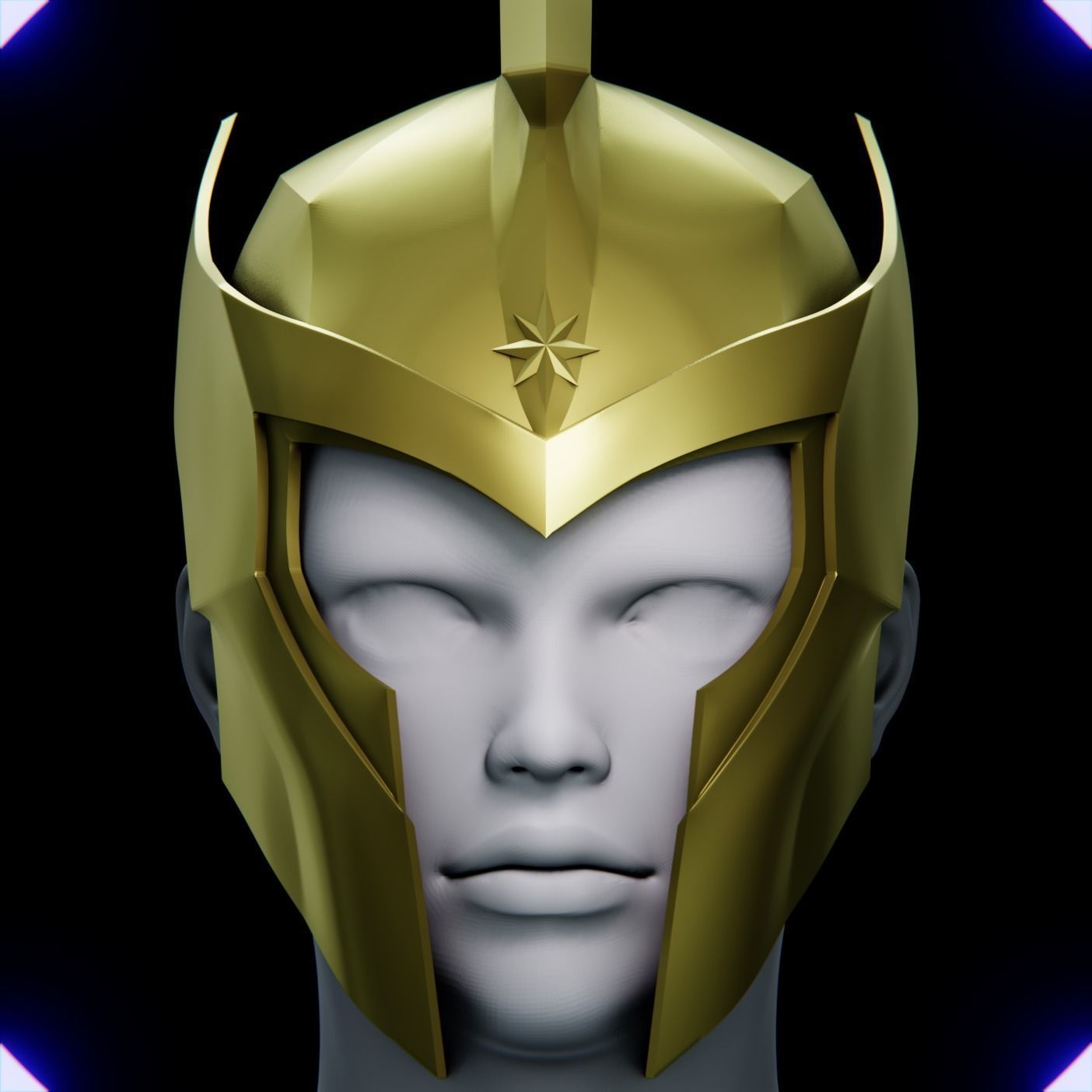 WONDER WOMAN SOLDIER HELMET V2 3D print model_3
