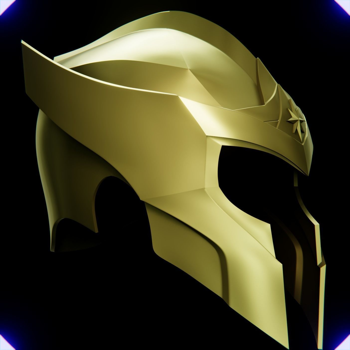 WONDER WOMAN SOLDIER HELMET V2 3D print model_5