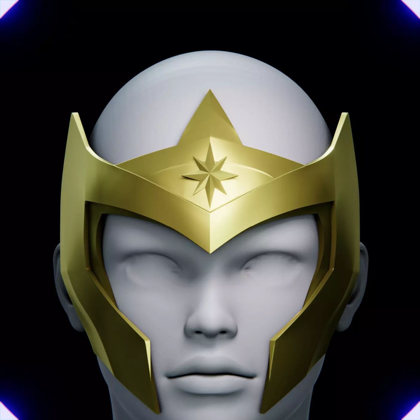 WONDER WOMAN SOLDIER HELMET V4 3D print model