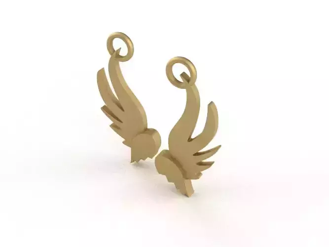 Broken Heart Wings Pendant 