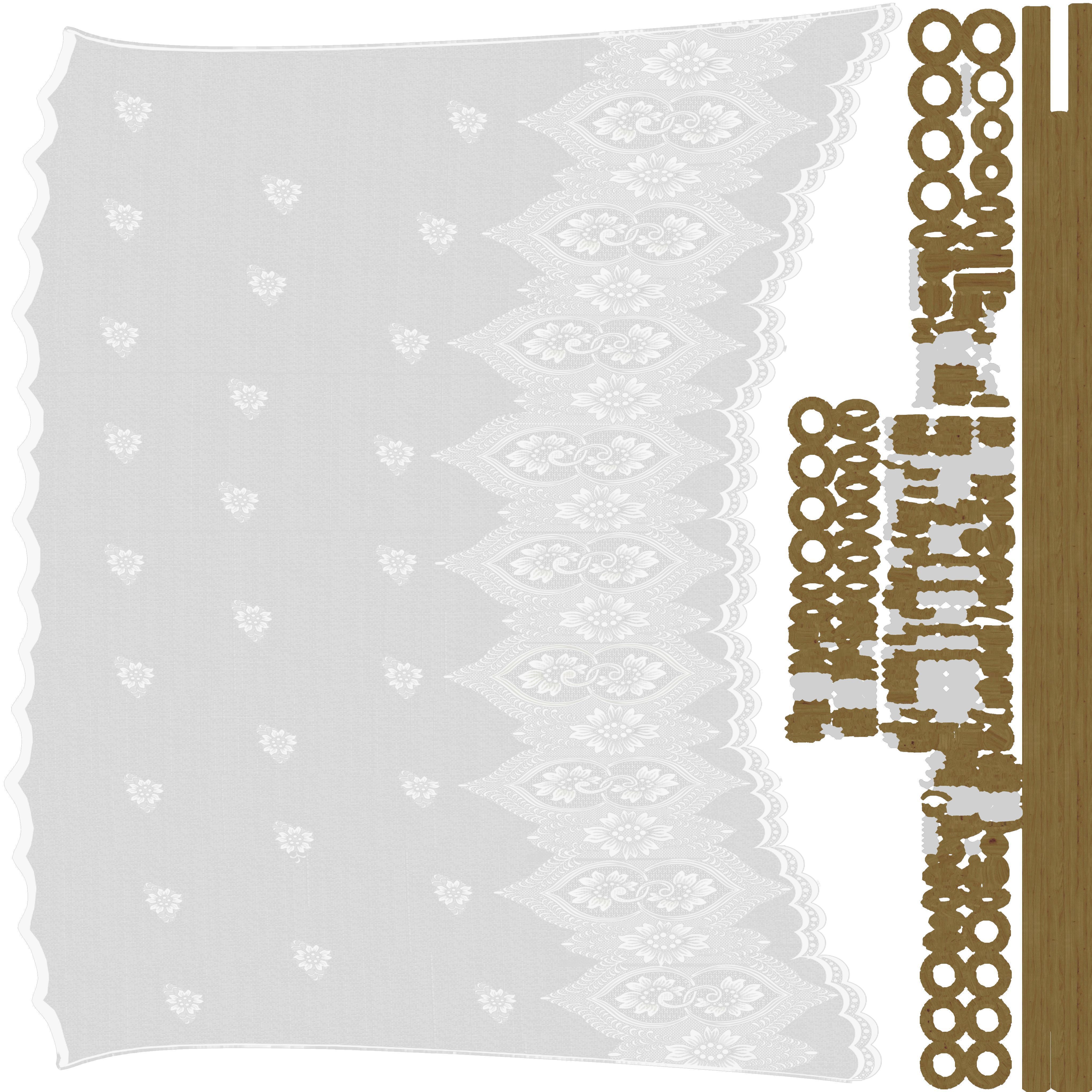 Curtain Low-poly 3D model_15