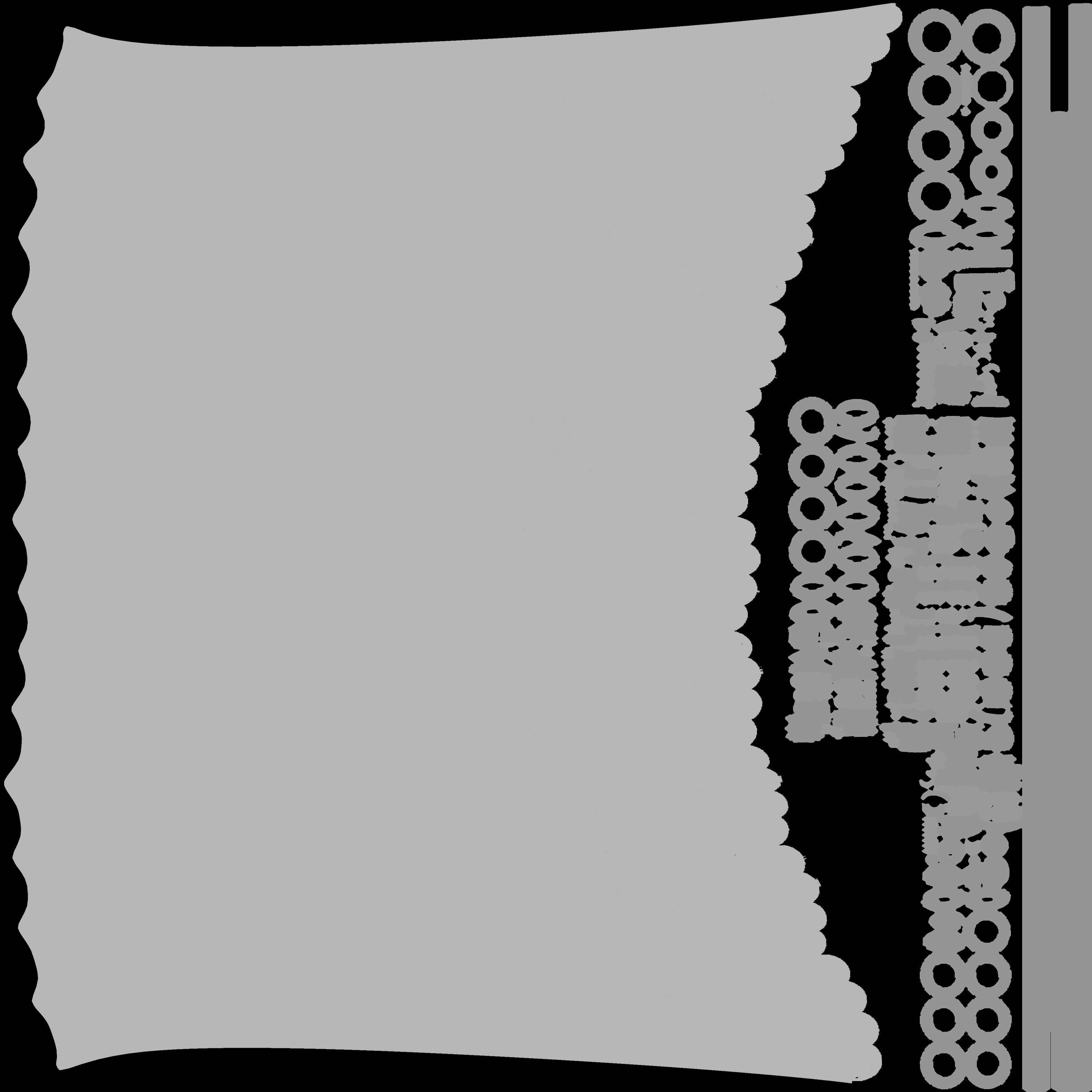 Curtain Low-poly 3D model_19