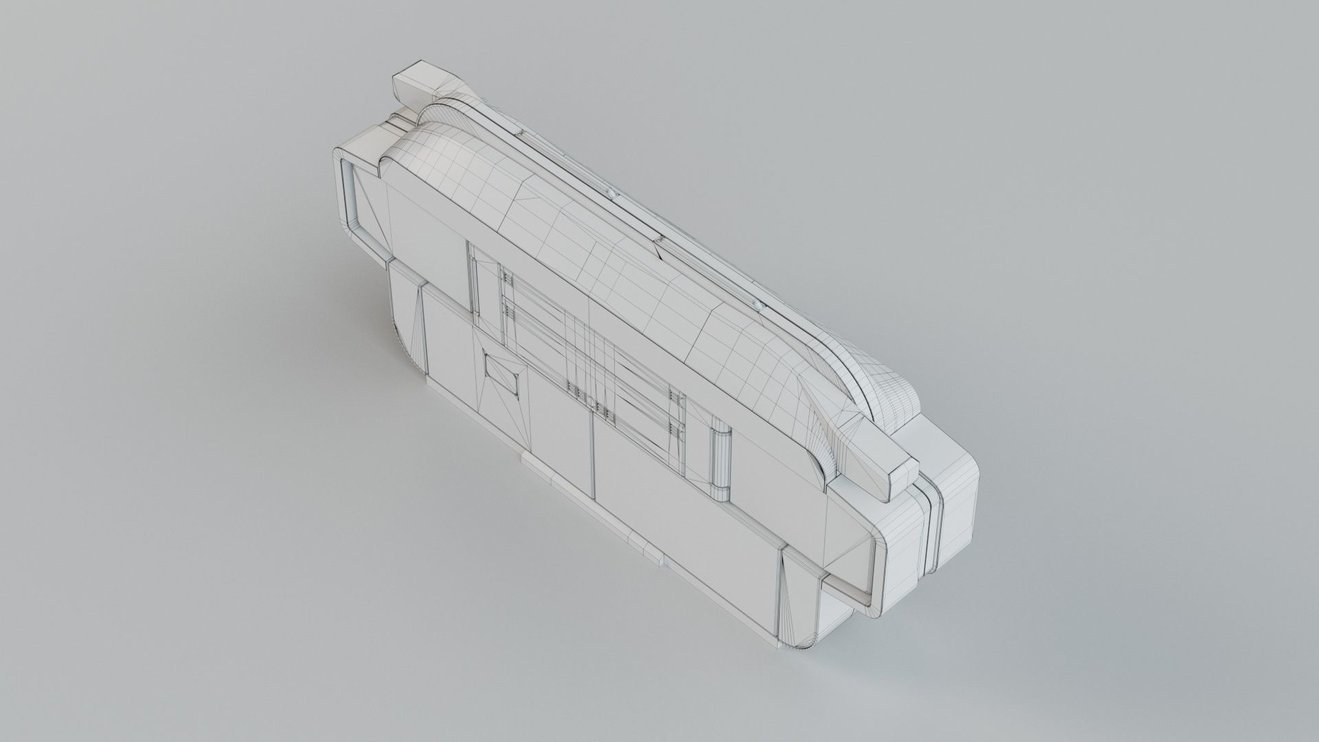 Japanese Railway station Entrance 3D model_23