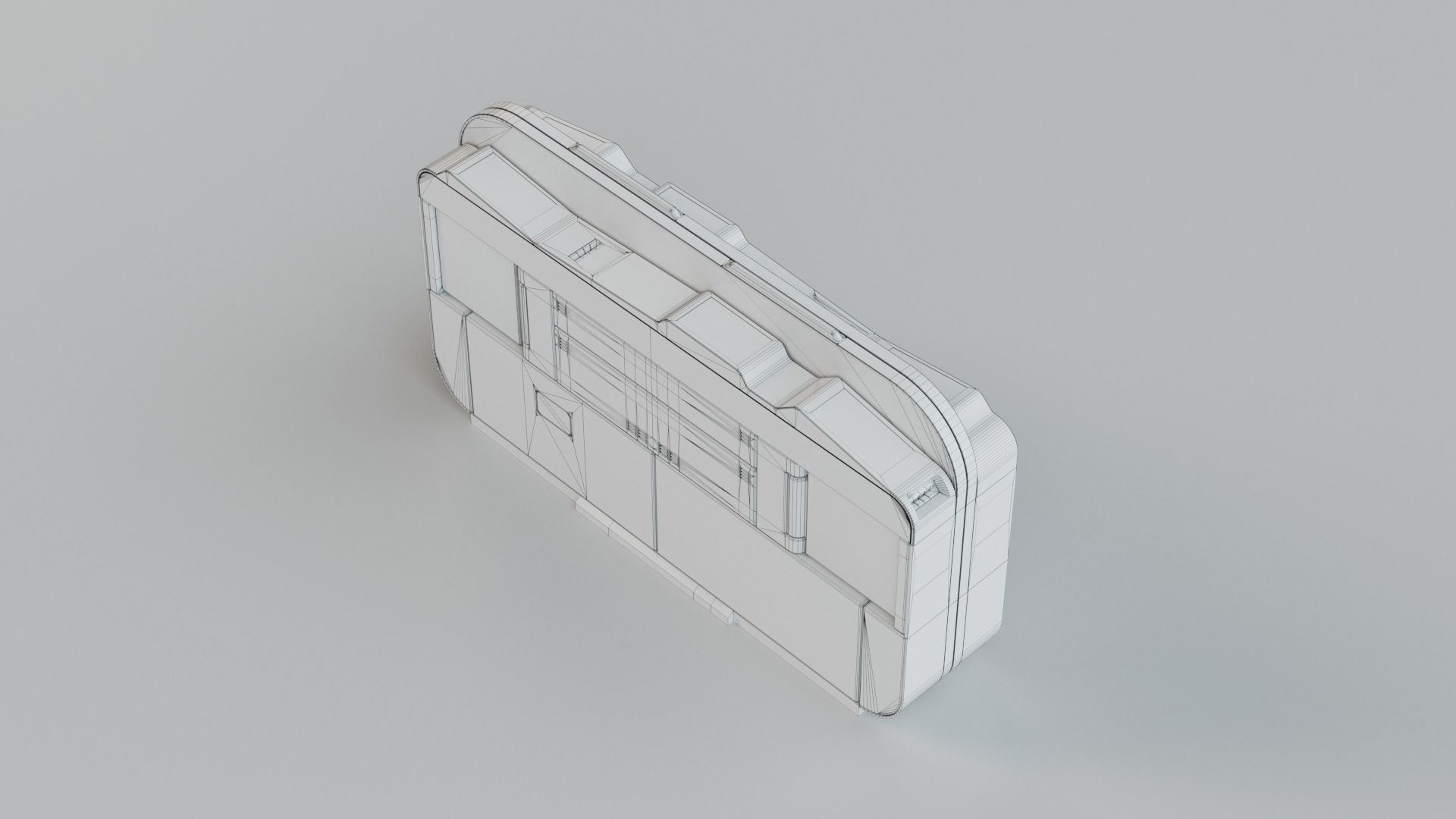 Japanese Railway station Entrance 3D model_19