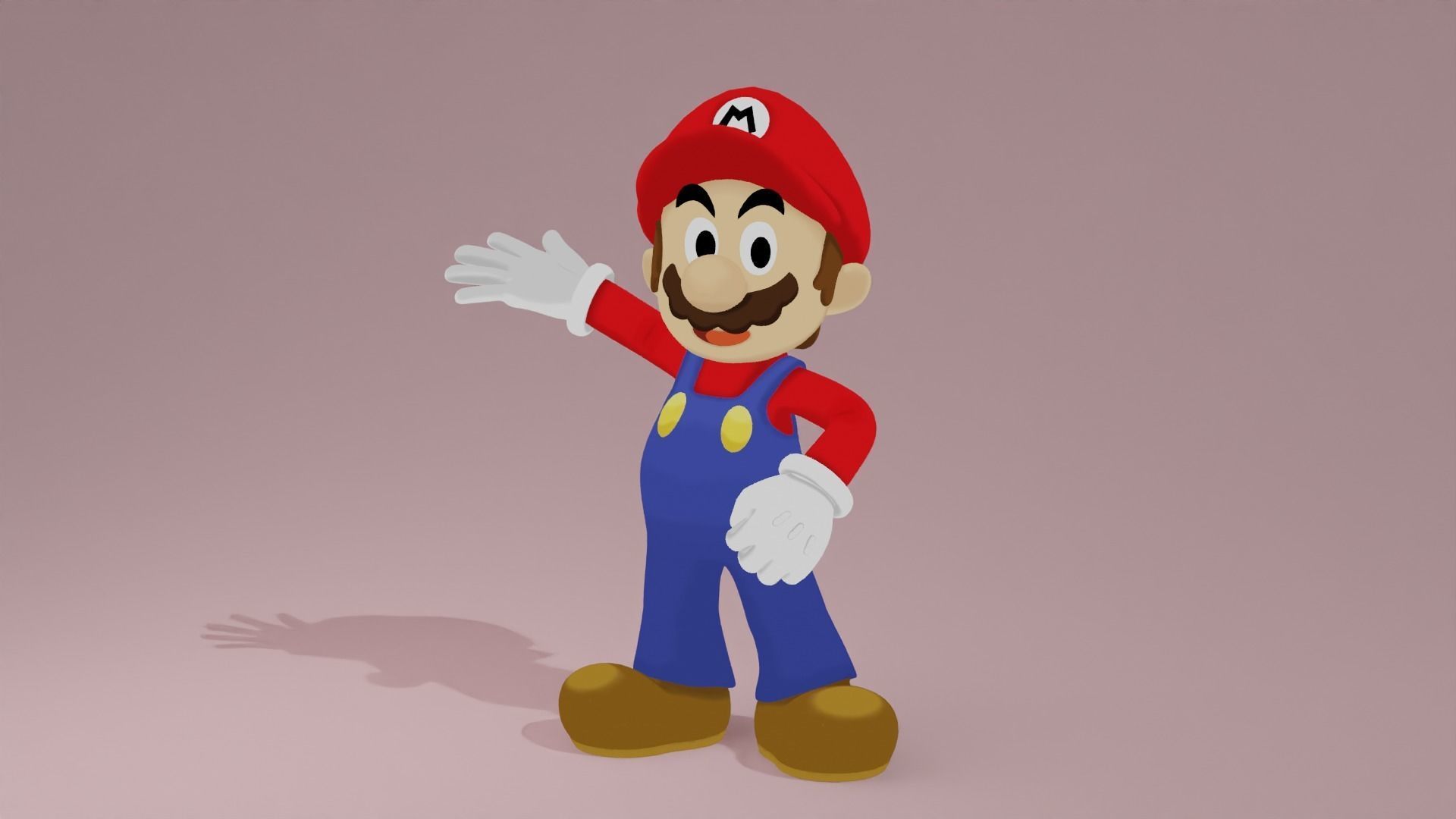 Mario Luigi and Starlow 3D model_10