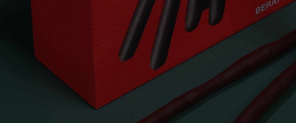 Japanese sticks Pocky 3D model_2
