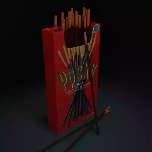 Japanese sticks Pocky 3D model