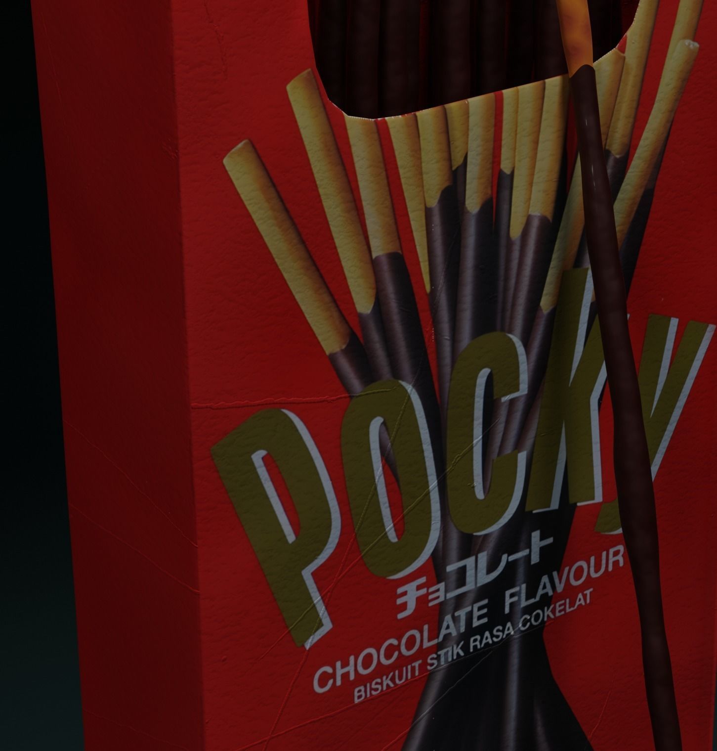 Japanese sticks Pocky 3D model_1