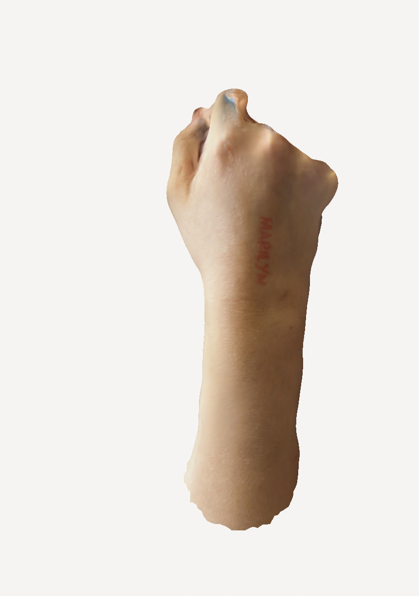 Women Hand 3D print model_2